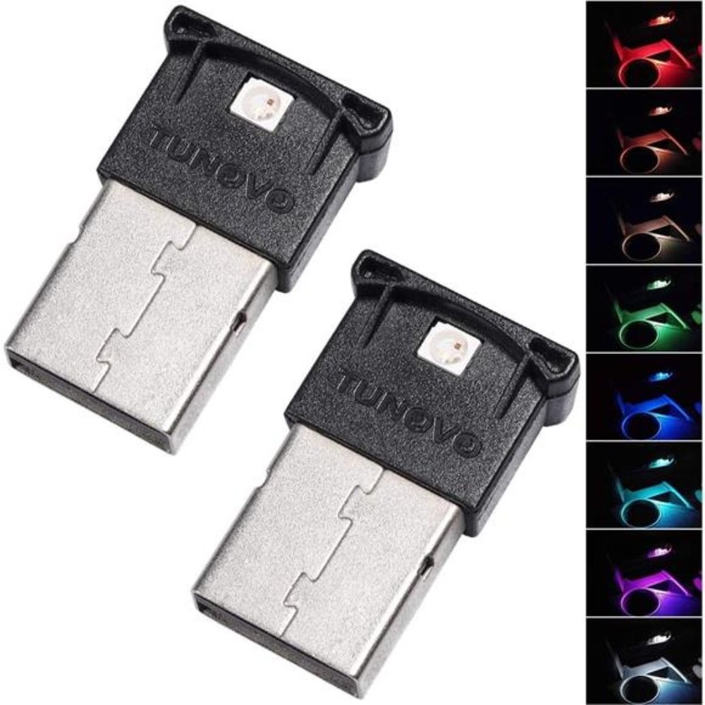 2 Mini USB LED Light for car or office.